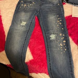 jeans with rhinestones